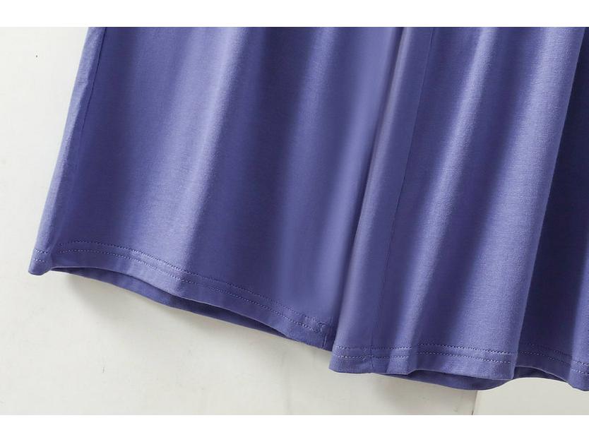 Pantaloni de pijama largi cu buzunare din bumbac modal pentru femei - Primăvară/Vară Casual cu croială lejeră, Mărimi mari, Potriviți pentru exterior