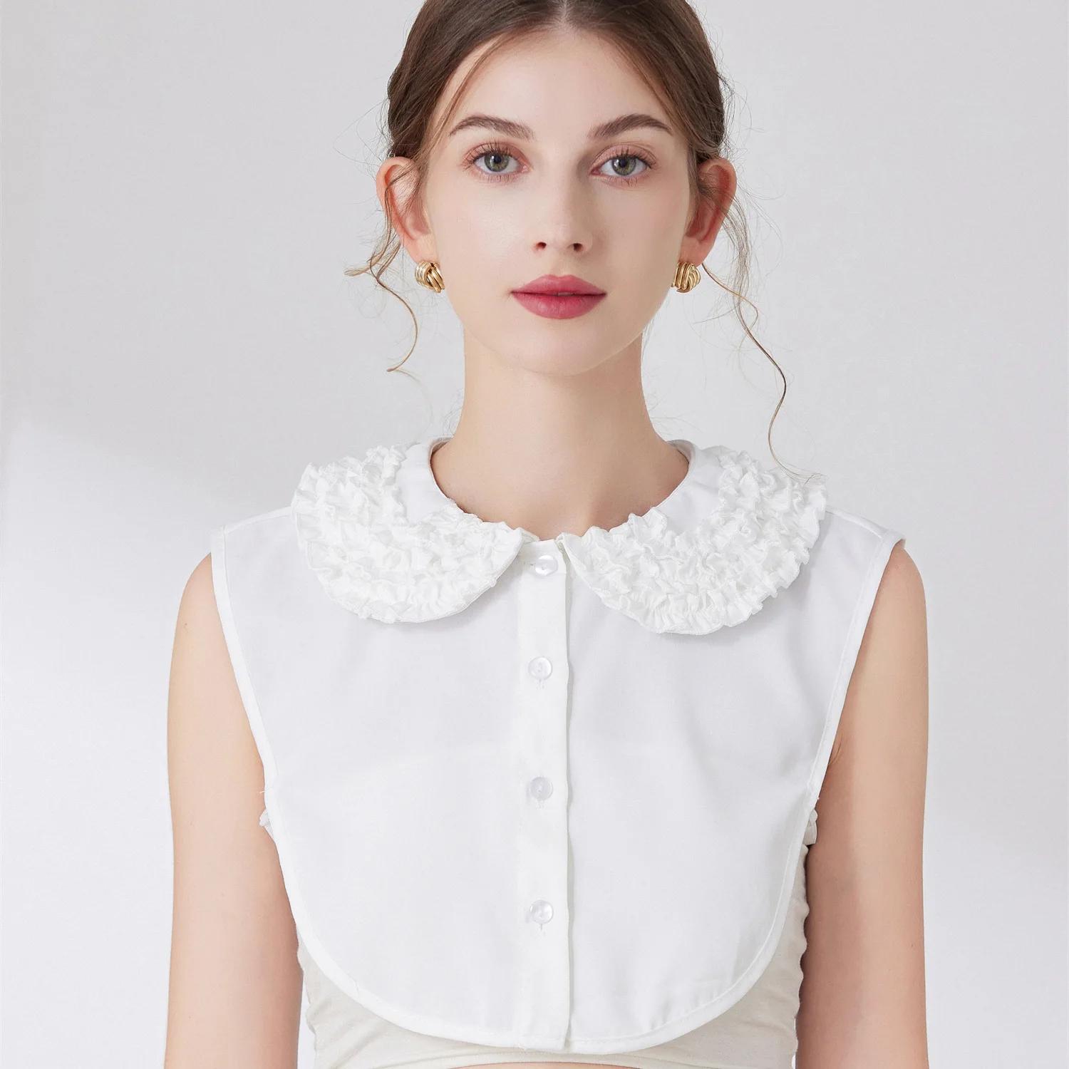 

Винтажный лацкан с искусственным воротником, женская съемная рубашка, фальшивый воротник для женщин, блузка, свитер, лацкан, топ, аксессуары для одежды