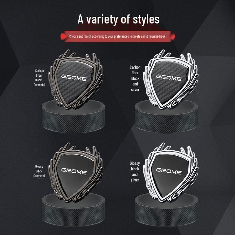 Geely Vision Dream Edition Metal Car Emblem Badge for Side, Trunk, and Window.