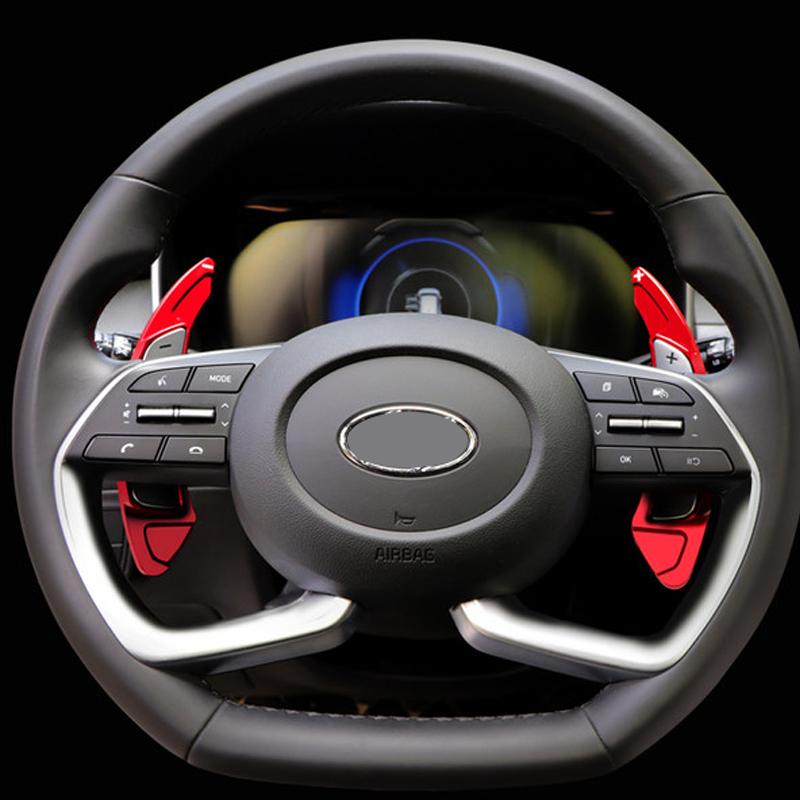 Per Hyundai Tucson NX4 2022 2023 Ibrida N Line Alluminio Volante Leve del Cambio Estensioni Cambi Marcia Accessori Cambio