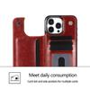 Flip PU Leather Phone Case for IPhone 13 12 Mini 17 Air 16E 16 15 Plus 14 11 Pro Max Wallet  with Card Holder Shockproof Cover