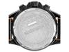 Angel Clover Watch Time Craft Diver TCD45BK-BK Men's Black Leather & Rubber Band