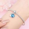 Popular Hot Copper Metal Cute Blue Snail Pendant Bead Components Bracelet High Quality Fine Jewelry Charm Bead Components Compatible With Women High