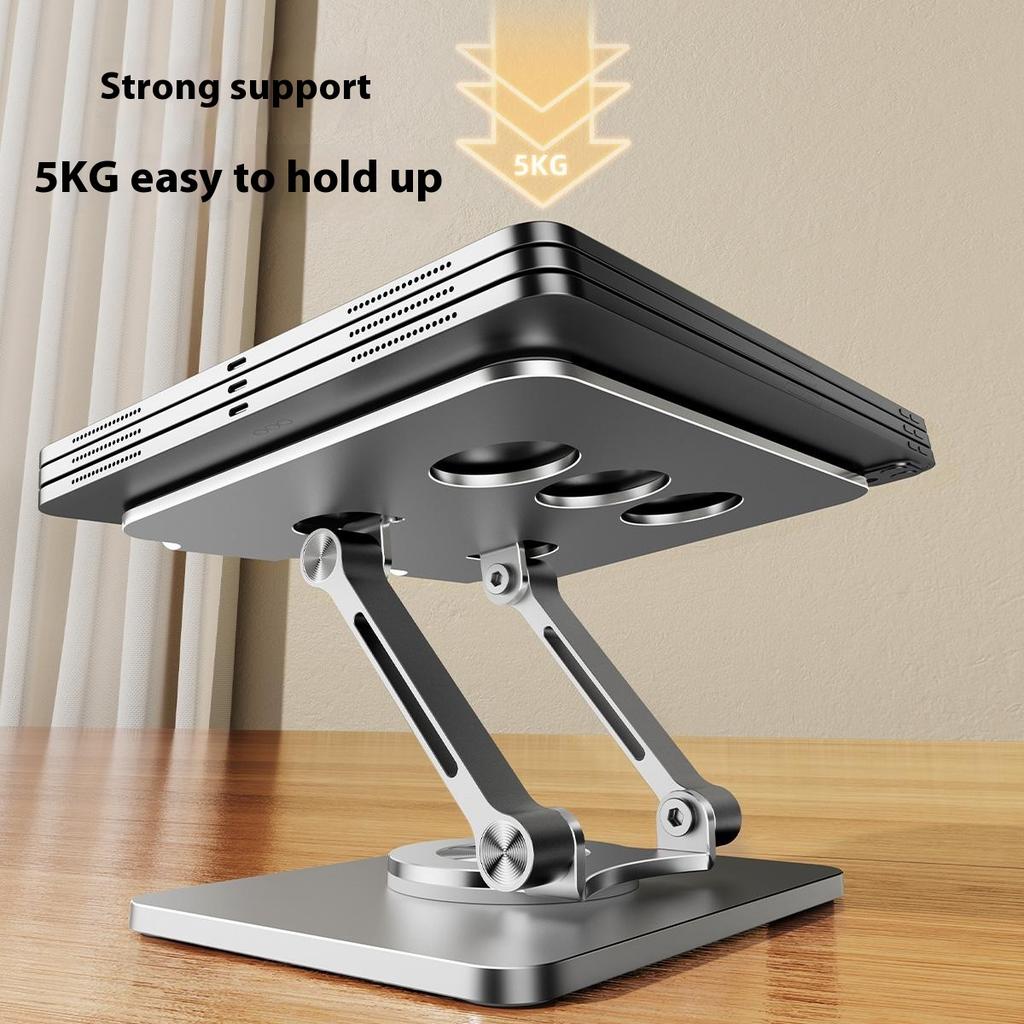 J59 Aluminum Alloy Desktop Stand 360 Degree Rotating Tablet Holder Height Adjustable