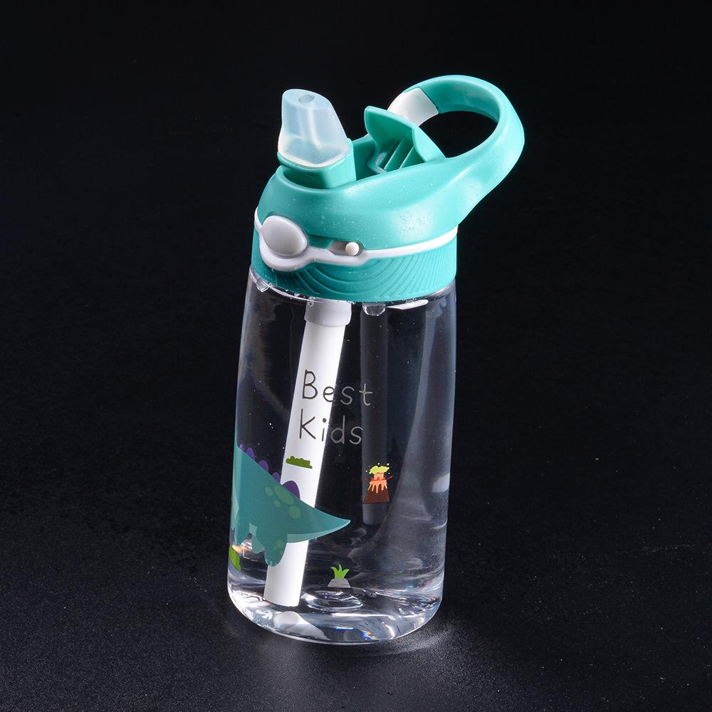 Tritan Large Capacity Portable Sports Water Bottle with Straw - Stylish Plastic Cup for Adults.