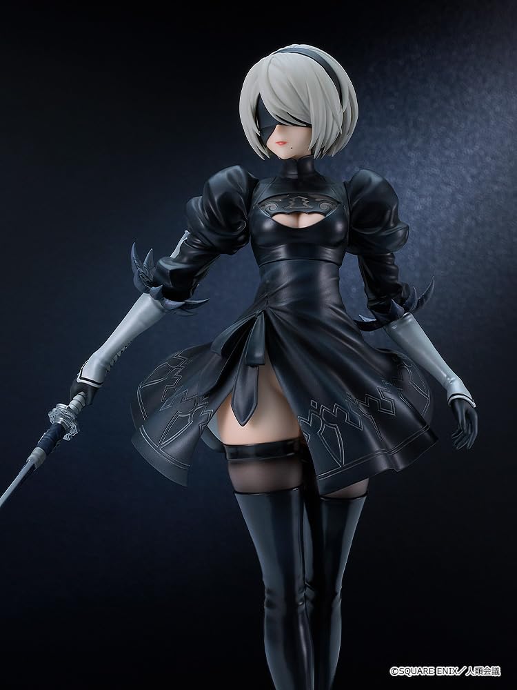 NieR Automata 2B 2 Type scale plastic painted finished figure Ver1.1a [YoRHa No. B] 1/7