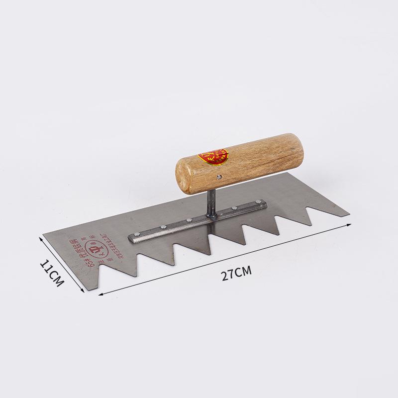 Pointed Toothed Trowel Plastering and Tiling Grout Scraper Tool
