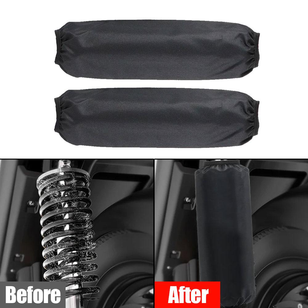 2pcs Rear Shock Absorber Suspension Protector Protection Cover Universal for All Dirt Pit Bike Motorcycle ATV Quad Scooter