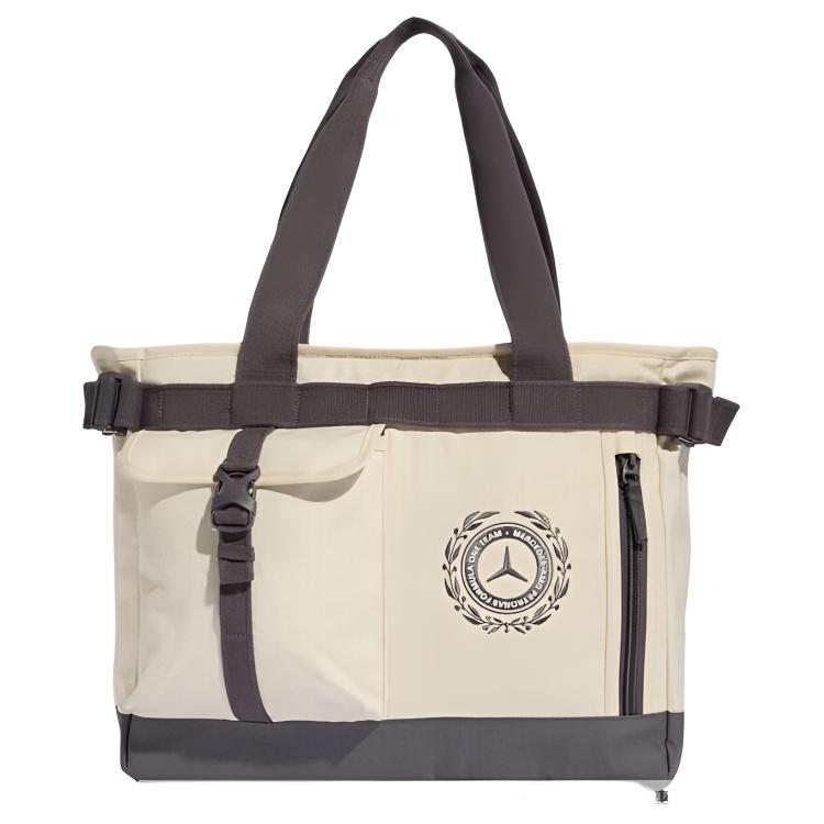 

Adidas Zipper Closure Fabric Shoulder Bag Unisex Shoulder Bag Han-Jade-White Granite-Gray 2026FEB-ZR208-HL Jade White & Granite Gray