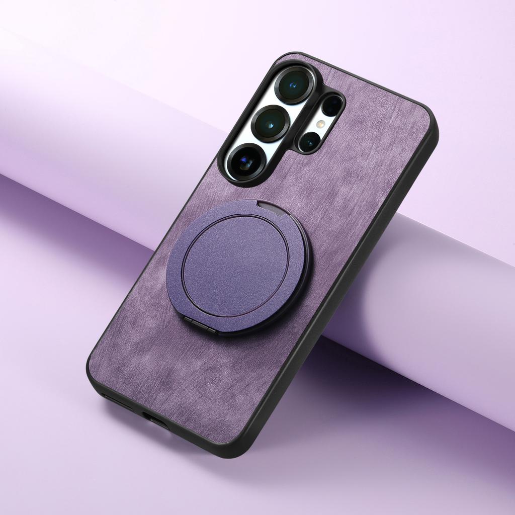 Manetic Bracket Stand Leather Phone Case for Samsung Galaxy S26 S23 S22 S25 S21 Ultra Plus Note20 S23 S24 FE S26 Ultra Cover