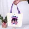 Anime Cartoon Print Student Commuting Trend Handbag Casual Lightweight Canvas Shoulder Bag