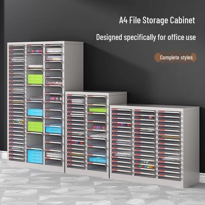 90-Drawer Office Document File Cabinet