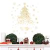 2 Sheets Christmas Window Decals Reusable Oversized Christmas Tree Window Stickers Golden Star Window Stickers 35X50CM