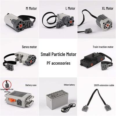 Medium Motor M Compatible Power Set with Battery Box for MOC Building Block Toy Accessories