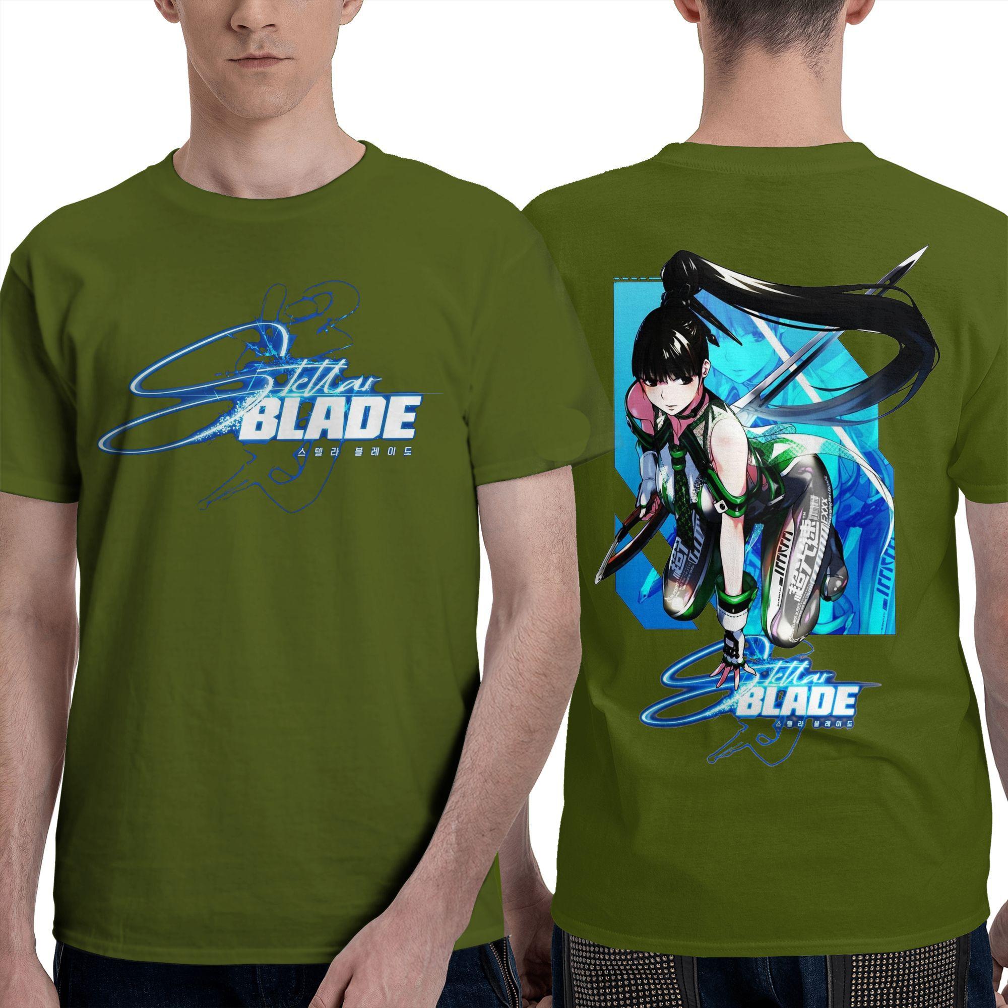 

Oversized T-Shirt Stellar Blade Video Game Fans 100% Cotton T-Shirts Leisure Tee Shirt for Male Summer Y2K Short Sleeve Tops 4XL