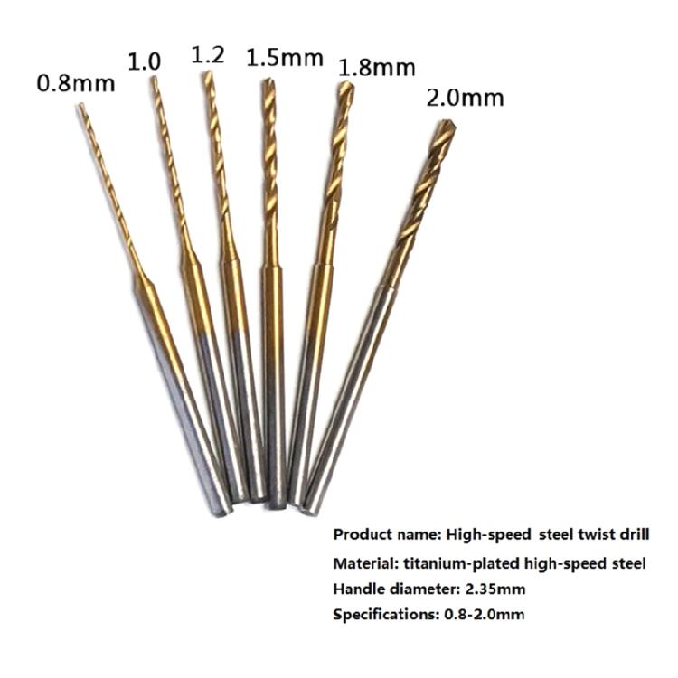 Mini  Twist Drill Bits 10pcs Assorted Size Precisions Mini Drill Bit Set for Intricate Drilling In Wood & Plastic