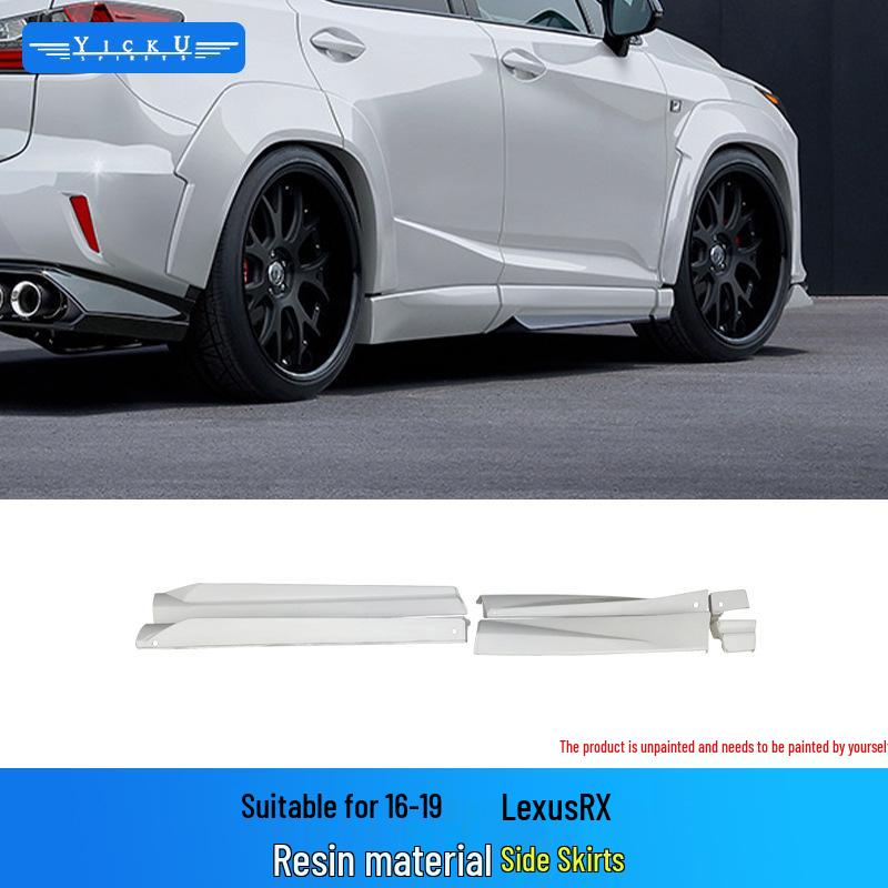 Lexus RX 2016-2019 AIM Style Carbon Fiber Body Kit: Front & Rear Lip Spoiler, Wide Body Fender Flares.