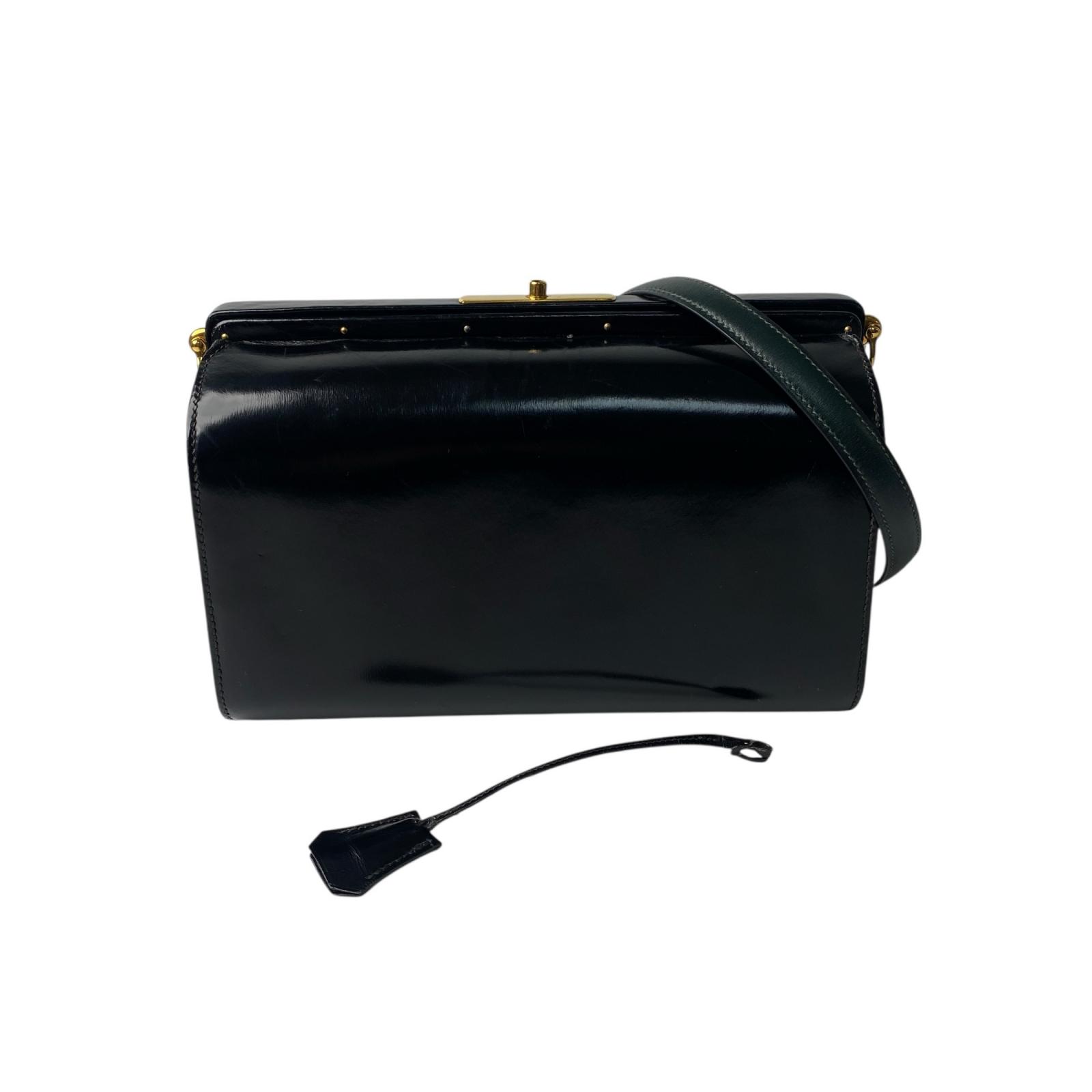 

Used HERMESShoulder Bag black/Dark green Box scarf Women