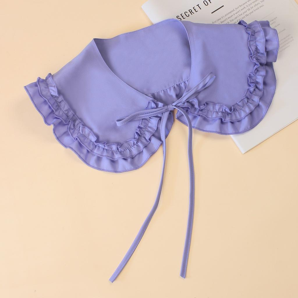 Women's New Wave Edge Decoration Fashion Shawl Lap Shoulder Detachable Versatile Fake Collar