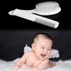 Baby Hair Brush and Comb Set for Newborn Toddler Infant Healthcare and Grooming Kit, Scalp Massage, White