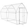 Chicken Coop Silver 400x105x182 Cm Galvanized Steel