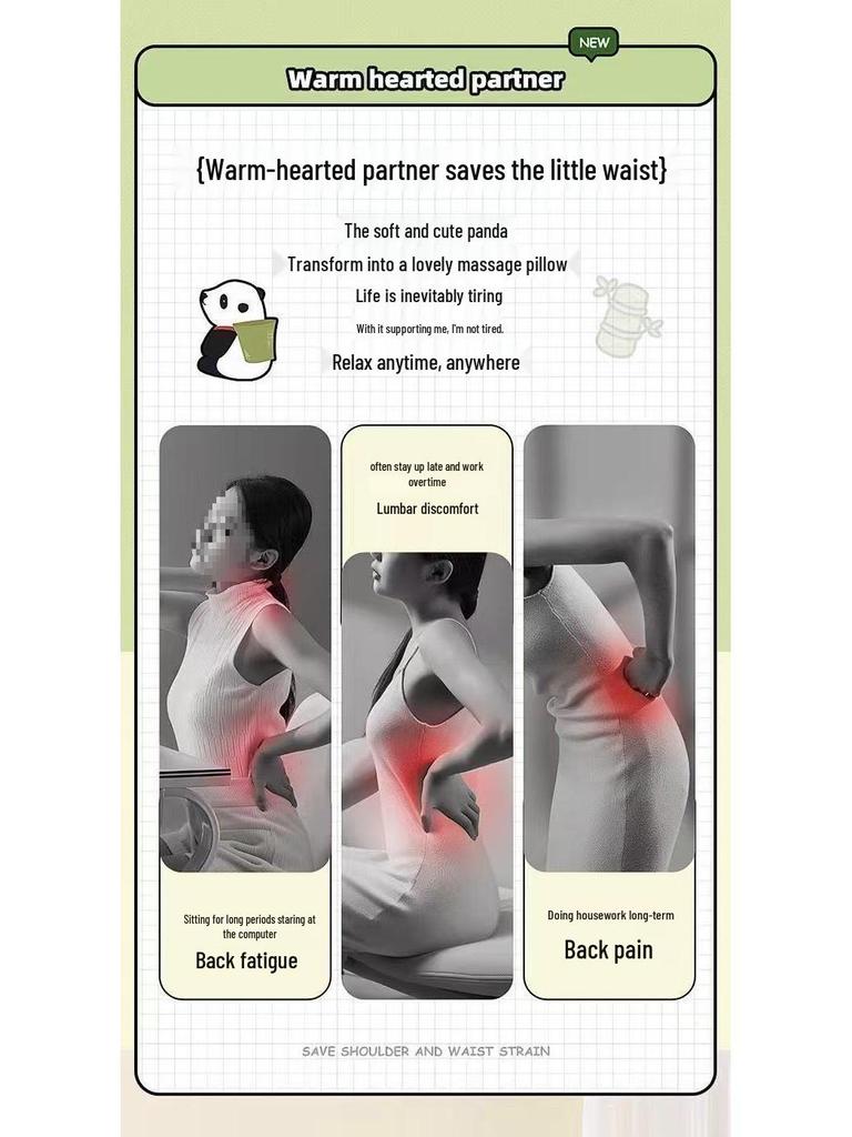 Panda Massage Pillow: Perfect Birthday, Graduation, or Anniversary Gift for Bestie, Girlfriend, or Wife.