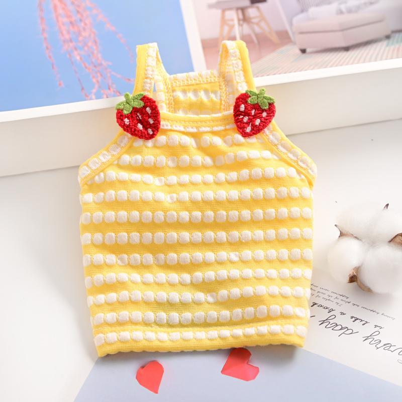 

Япония и Корея Домашний питомец Кошка Тедди Чихуахуа Маленький щенок Одежда Весна и Лето Тонкий жилет на подтяжках S жёлтый