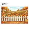 Family Gathering Autumn Celebration Decor 70 x 45 Inch Fall Pumpkin Backdrop, Harvest Gnome Decorative Scene for Party Scarecrow Photography