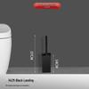 Stainless Steel Odor-Proof Toilet Brush Set with Draining Holder