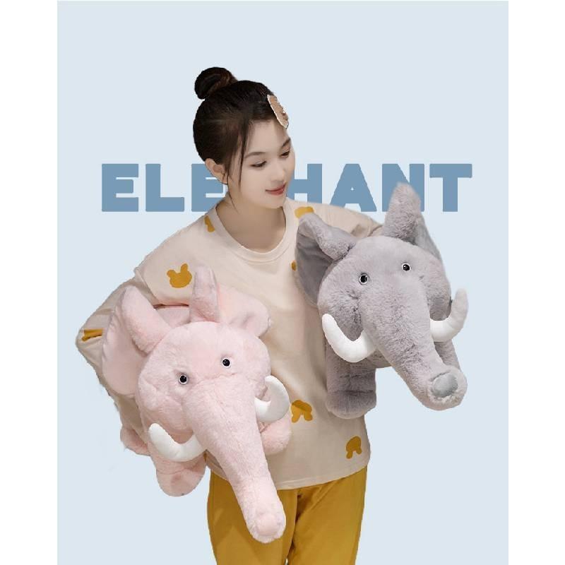 Adorable Plush Elephant Toy Stuffed Animal Cute Doll Perfect Birthday Gift Soft Hug Pillow