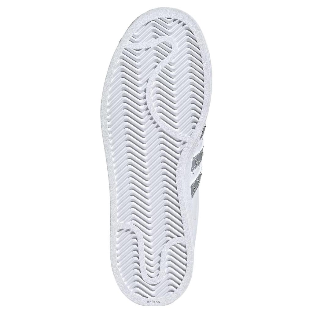 Adidas Originals Superstar 2 Leather Versatile Comfortable Durable Low-Top Skate Shoes Women Sneakers White JR4505