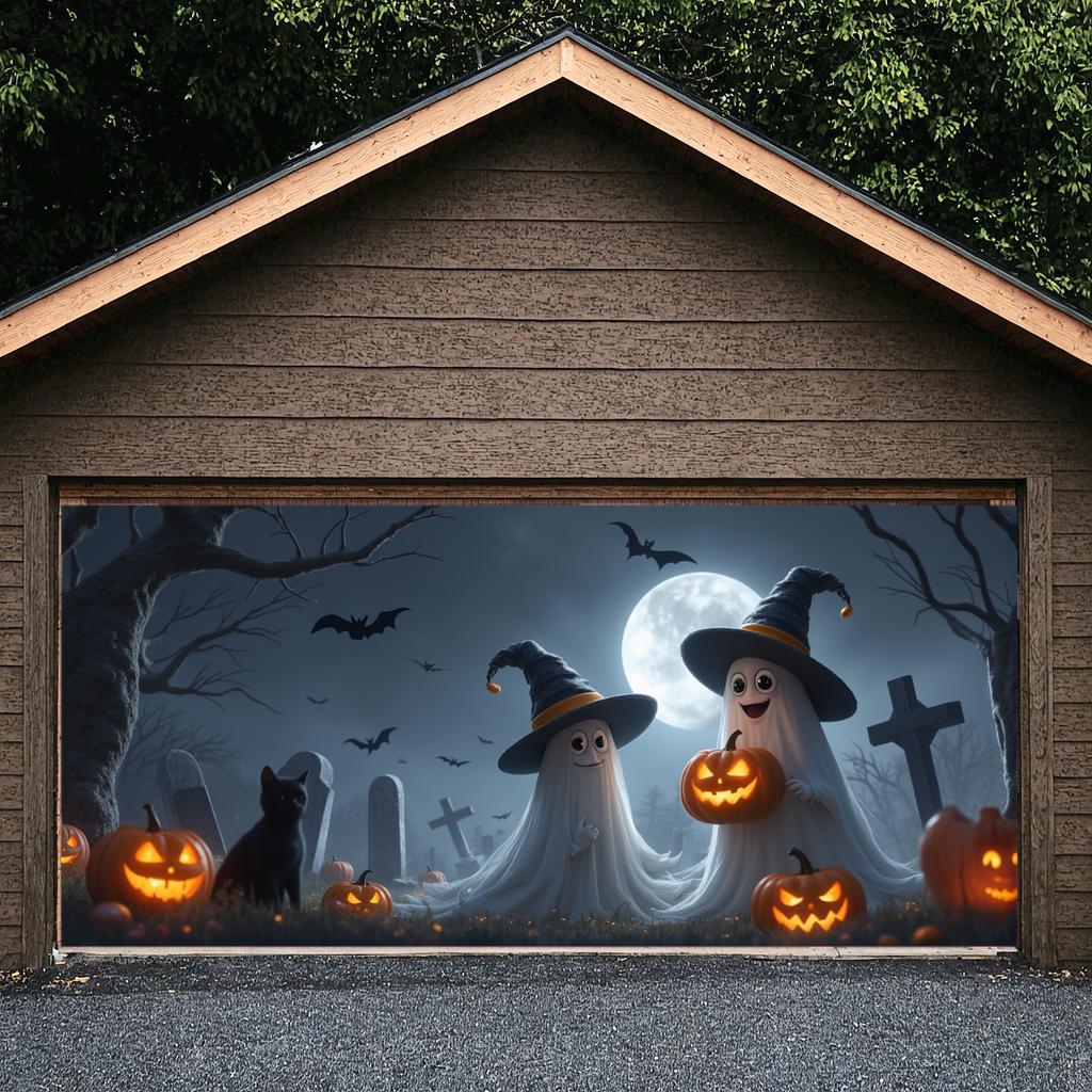 Halloween Decor Pumpkin Design Ghost Banner Pumpkin Banner Spooky Theme Halloween Banner For Event Decoration Trick Or Treat
