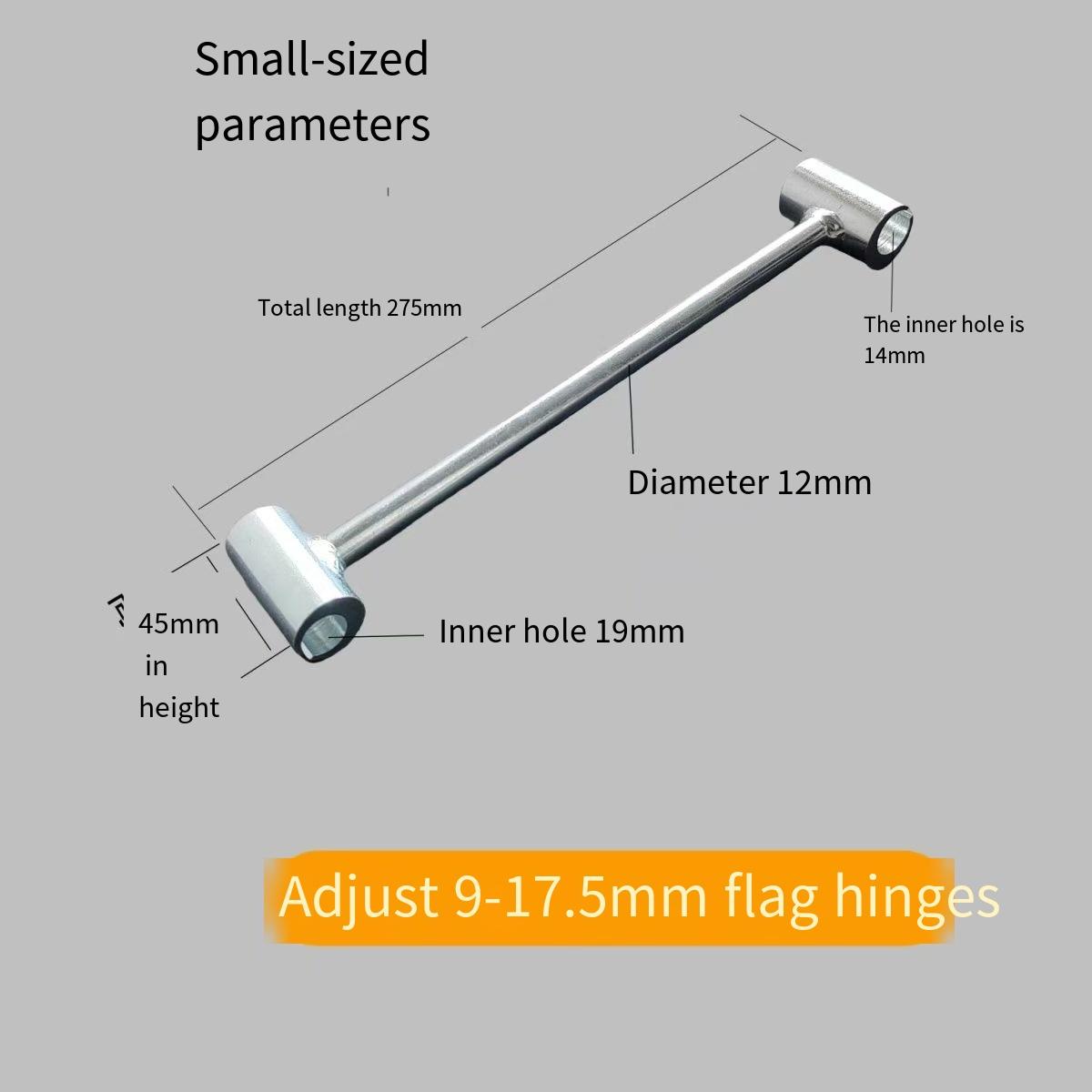 

1 шт. Инструмент для регулировки шва с двойной головкой, переносной открывающийся шарнир в форме флага, облегчающий работу, выбранный ключ для регулировки шва