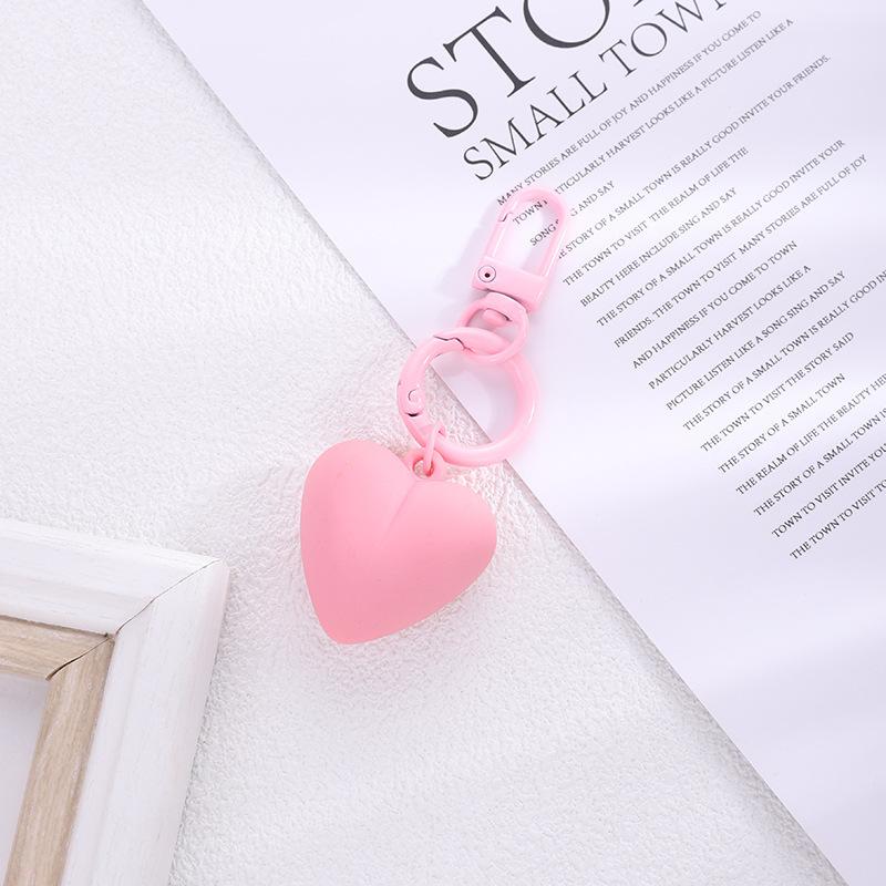 Summer Dopamine Candy Color Resin Love Keychain Pendant, Bag Accessories Pendant Creative Versatile