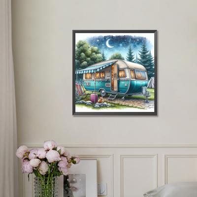 5D DIY Plné kulaté vrtáky Diamantová malba Scenérie Sada Domácí dekorace Umění Řemeslo 30x30cm