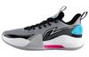 Speed 7 Cushioning Slip Resistant Abrasion Resistant Low Top Basketball Shoes Men's Gray Black Blue ABPT013-4