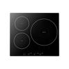 Induction Cooktop 60 Cm 3 Burners Built-in Electric Stove 220V 6200W, Countertop Induction Burner, with 9 Power Levels, LED Touch Screen, Ceramic