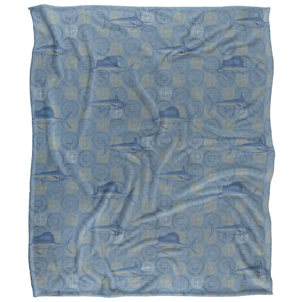 JQ Licensing Silky Compass Fishing Supersoft Blanket