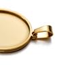 5 Stück/Packung Edelstahl Gold Anhänger Rohling Fassung Cabochon Basis Cameo Charm Anhänger Für DIY Schmuck Basteln Zubehör