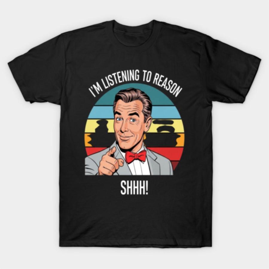

Pee Wee Shhh Quote Retro Funny Design T-shirt For Men Women 100% Cotton T Shirts Short Sleeve Tops 0327-3 - Men s Summer Cott... S разноцветный