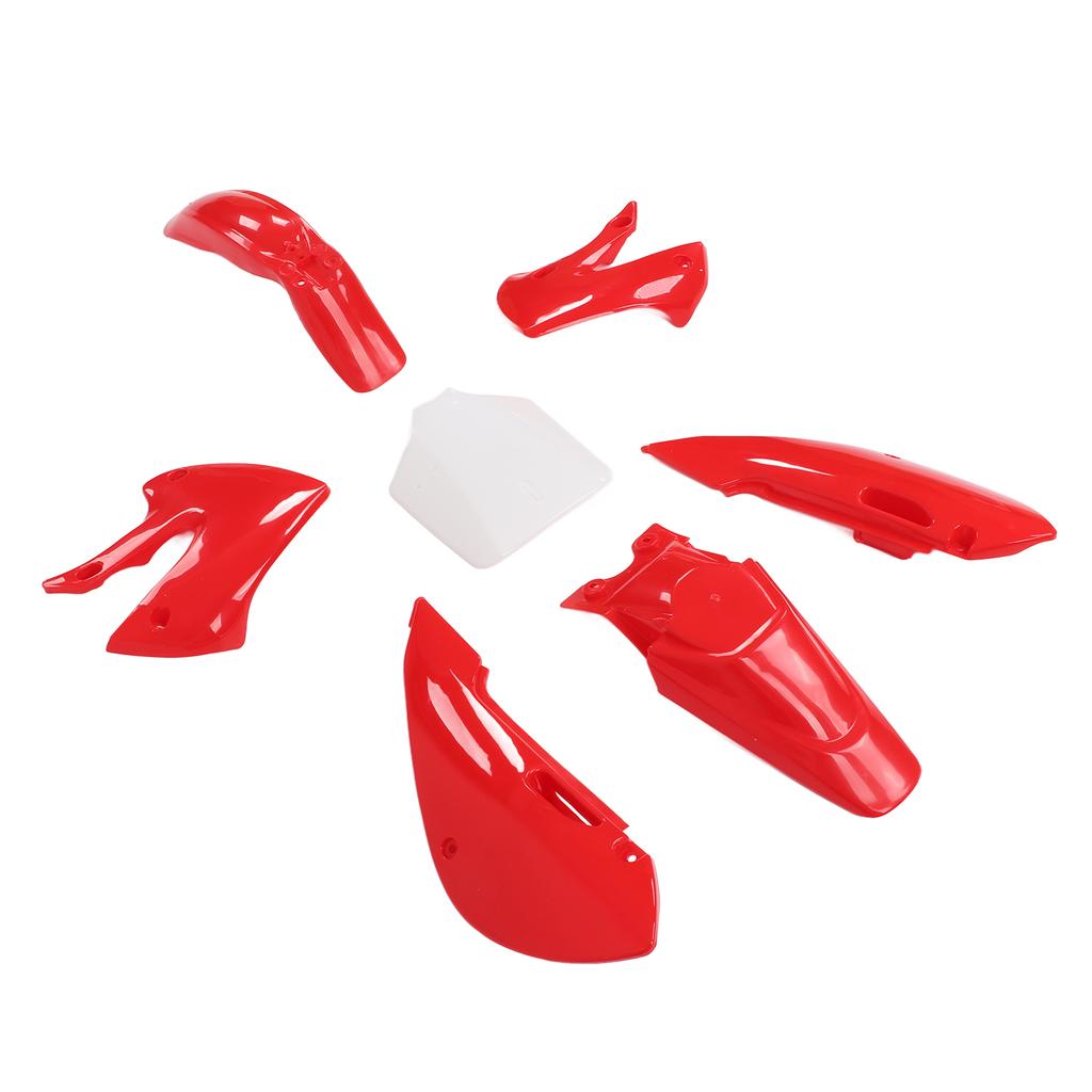 7-teiliges Dirtbike Kunststoff-Verkleidungsset Karosserieteile Verkleidungssatz Motorradzubehör Ersatz für KLX110 KX65