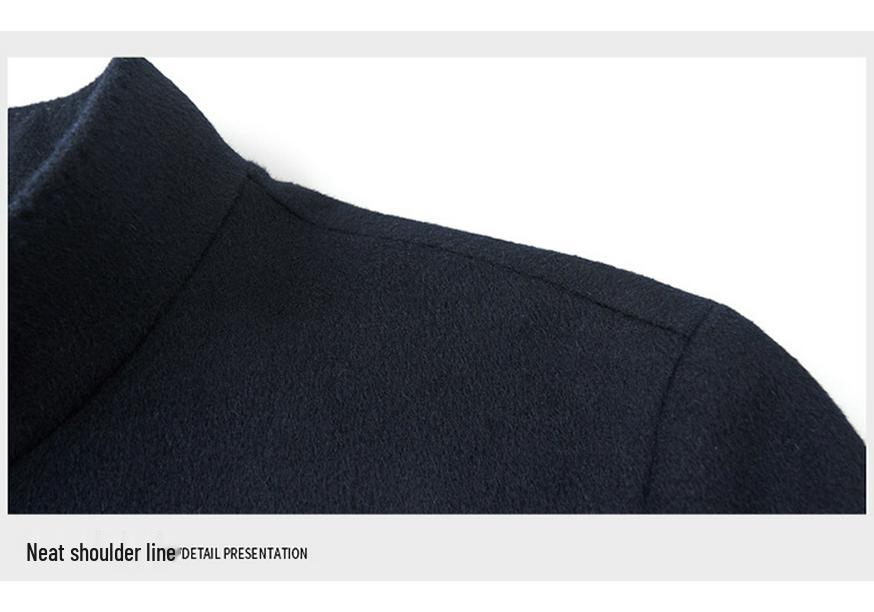 2025 Men's High-End Wool Cashmere Executive Jacket - Stand Collar
