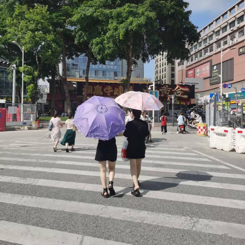 umbrella with  sun protection and sunshade, three fold student women's dual-purpose sun lace umbrella rain and sunshine
