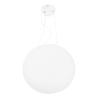 Pendant Light Round Milky White PC Lampshade LED Height Adjustable 3 Color Temperature Stepless