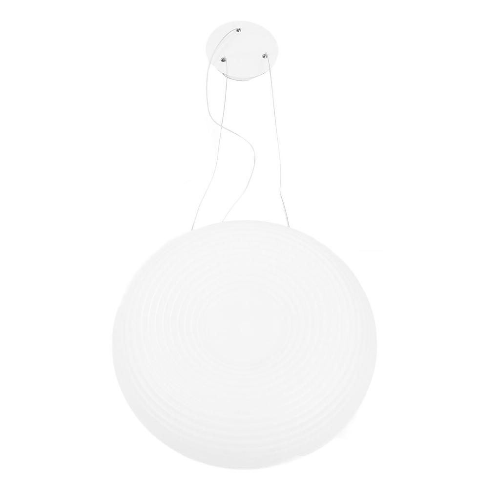 Pendant Light Round Milky White PC Lampshade LED Height Adjustable 3 Color Temperature Stepless