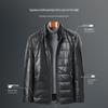 Futing Men's Genuine Sheepskin Down Leather Jacket