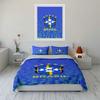 Chelsea Football Club Set Biancheria da Letto Biancheria Copripiumino Set Copripiumino Federe Decorazione per la Casa (1 * Copripiumino 2 * Federe, senza piumino)