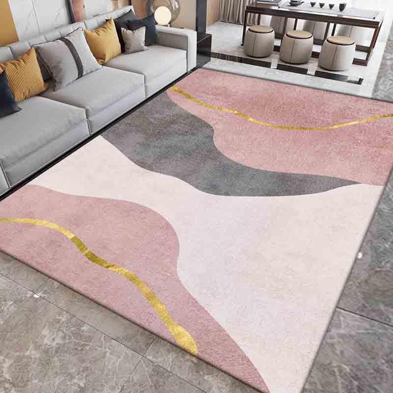 Living Room Carpet Ins Scandinavian Style Coffee Table Mat Household Full Wash-Free Teenage Girl Bedroom Bedside Rug