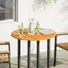 VidaXL Dessus de table Ø80x2,2 cm rond bois massif d'acacia, plateau de table de remplacement, plateau de meuble en bois, 4004250