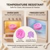 Fondant 3D Rose Flower Silicone Molds Single Cavity Petals Texture Baking Molds for Cake Decorating Chocolate Mousse Jellies Shaping and Craft Casting